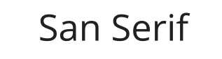 San Serif 