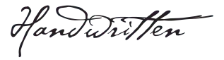 Handwritten 