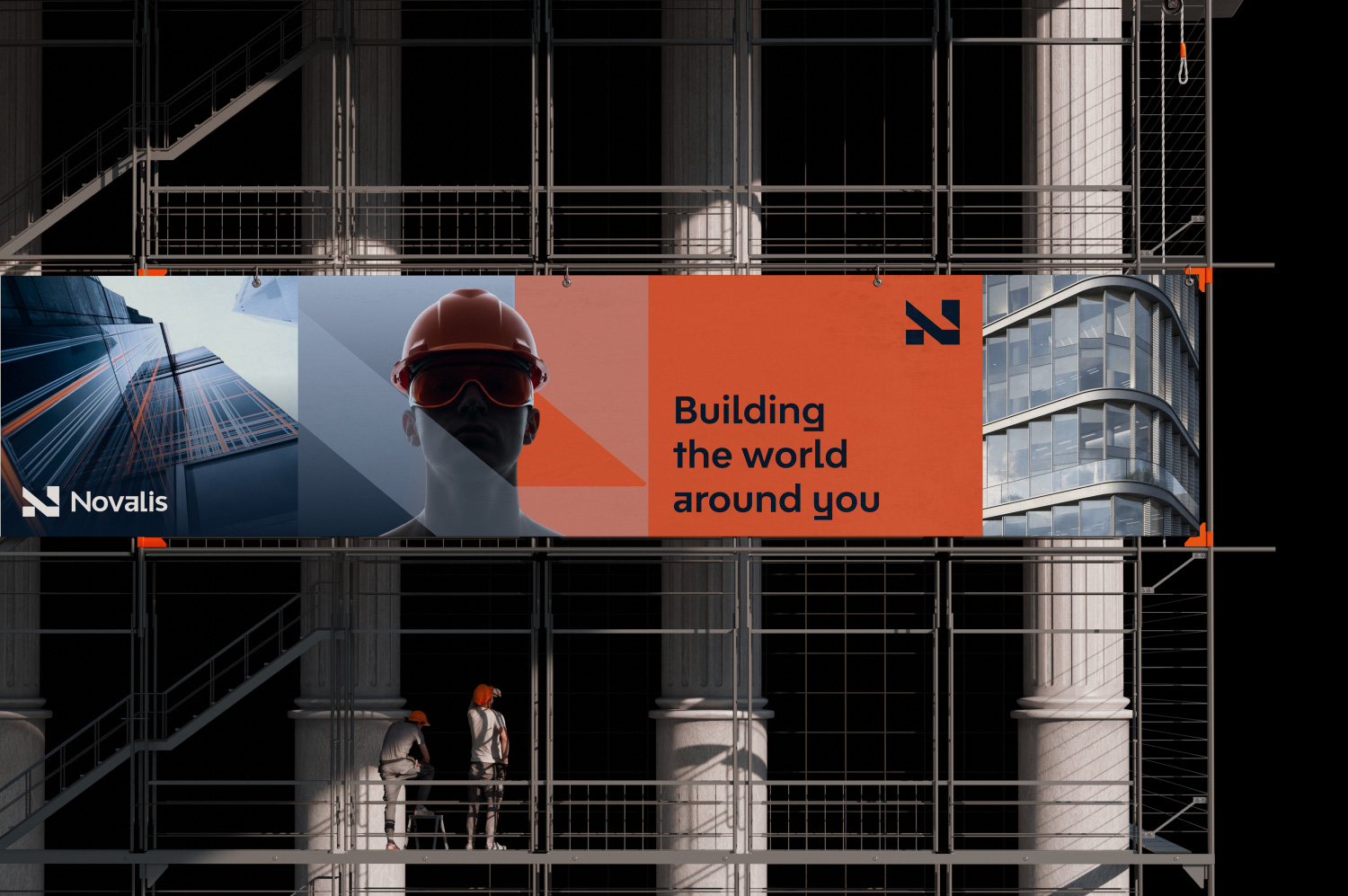 Construction billboard branding design
