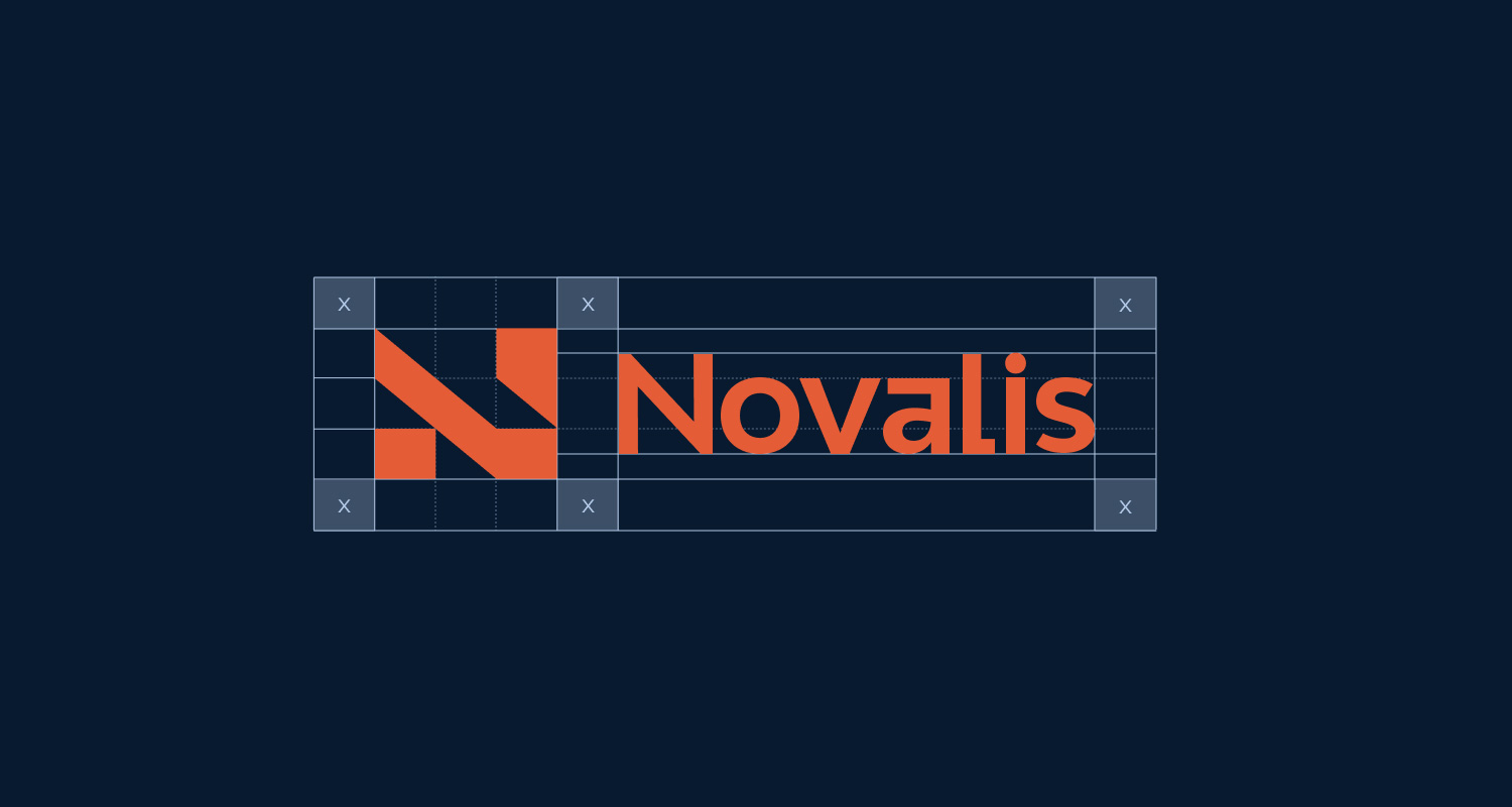 Modern construction logo design presentation
