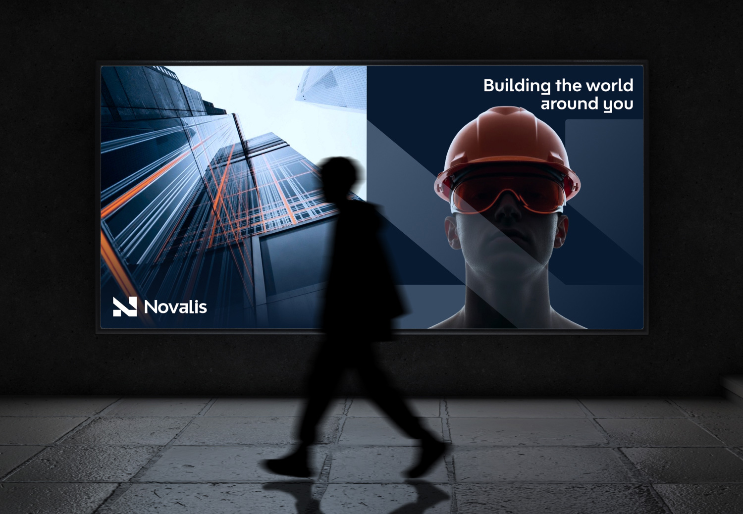 Construction billboard branding design