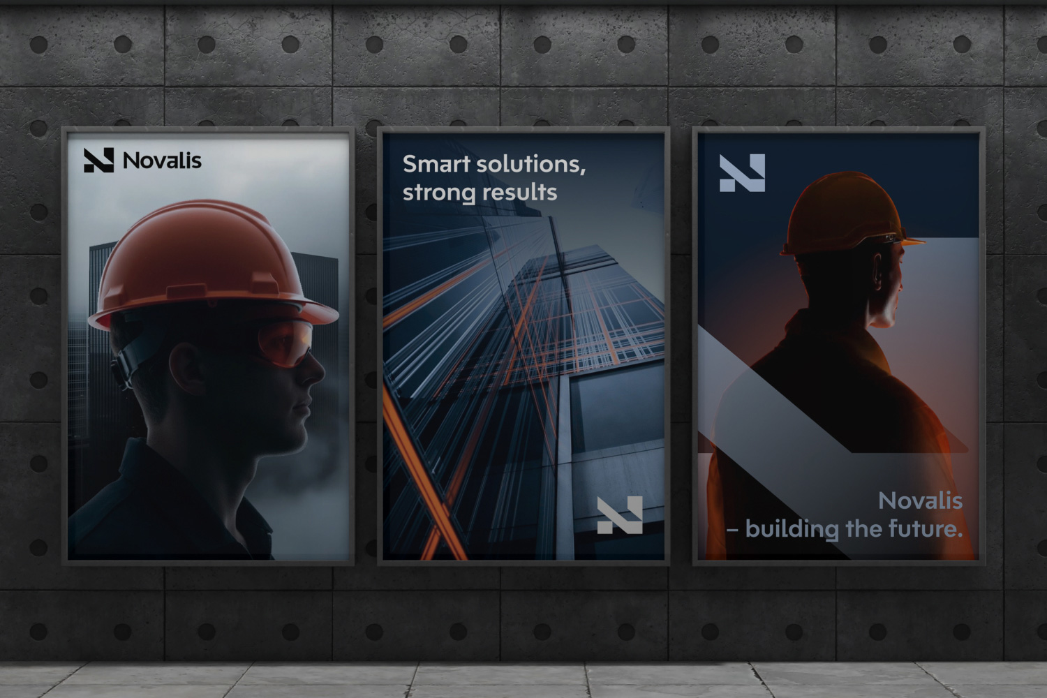 Construction billboard branding design