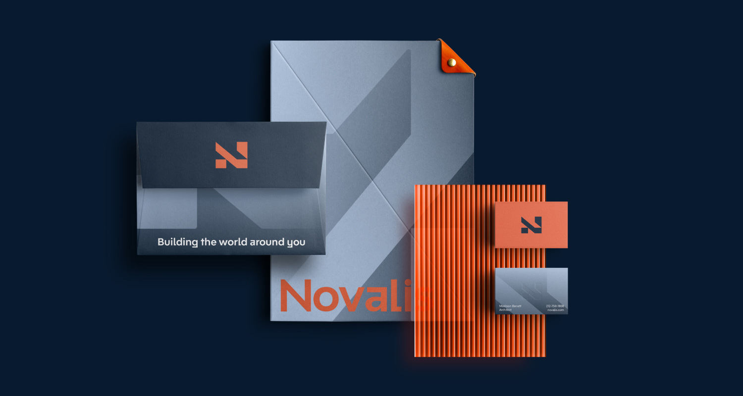 Novalis stationery and business card design
